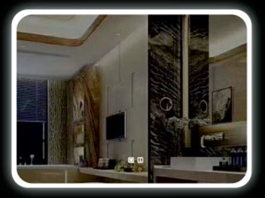 Огледало за баня с LED осветление 60*80
