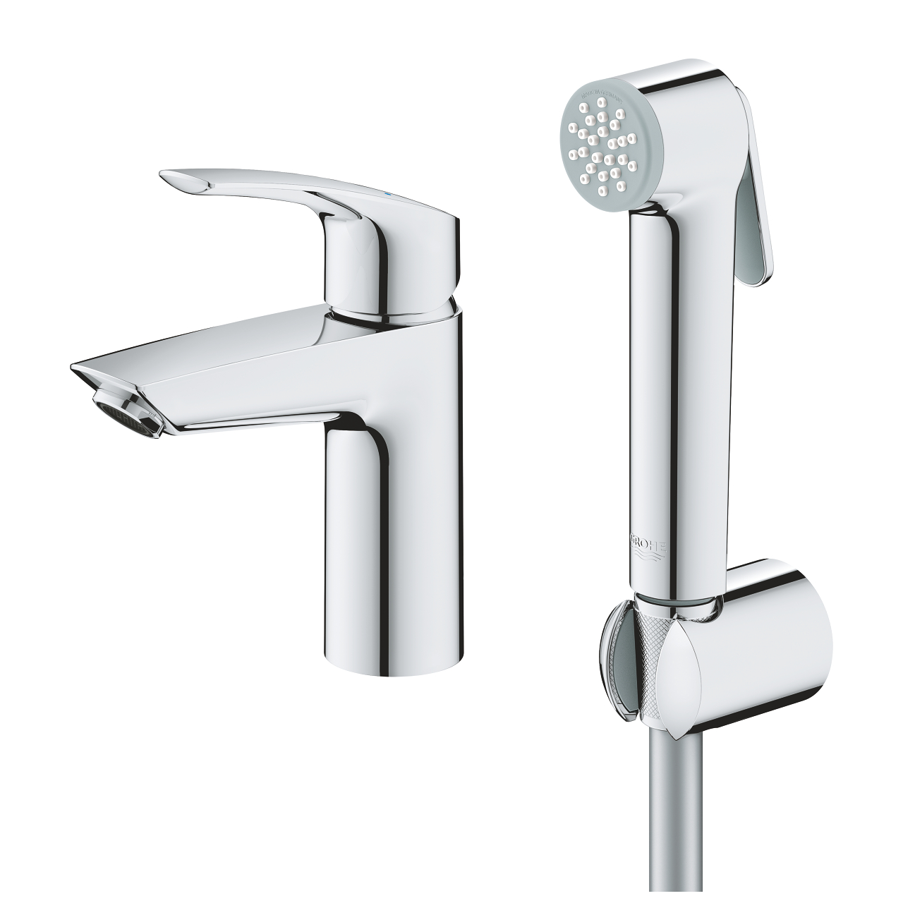 Комплект за баня GROHE Eurosmart - смесител за мивка с хигиенен душ