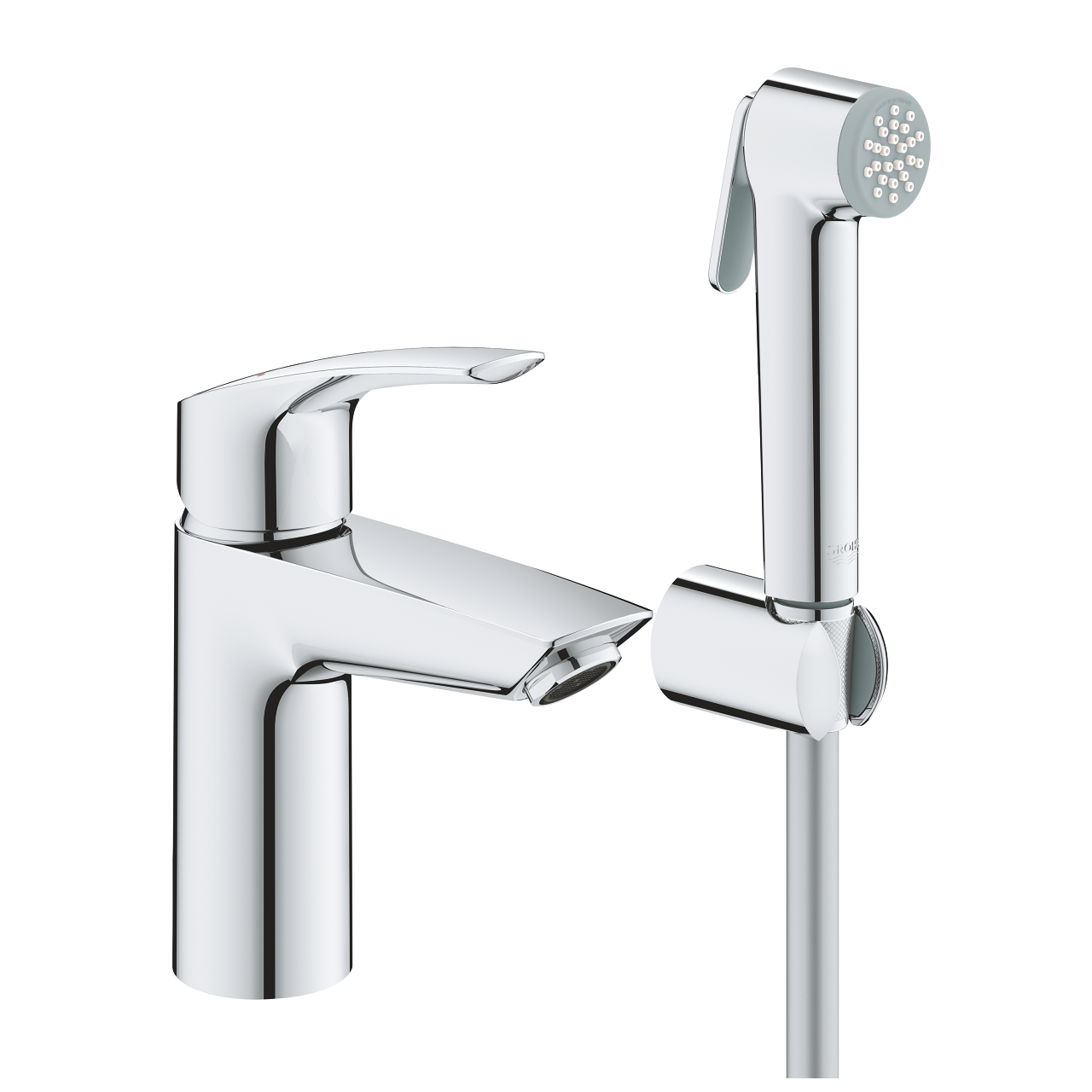 Комплект за баня GROHE Eurosmart - смесител за мивка с хигиенен душ