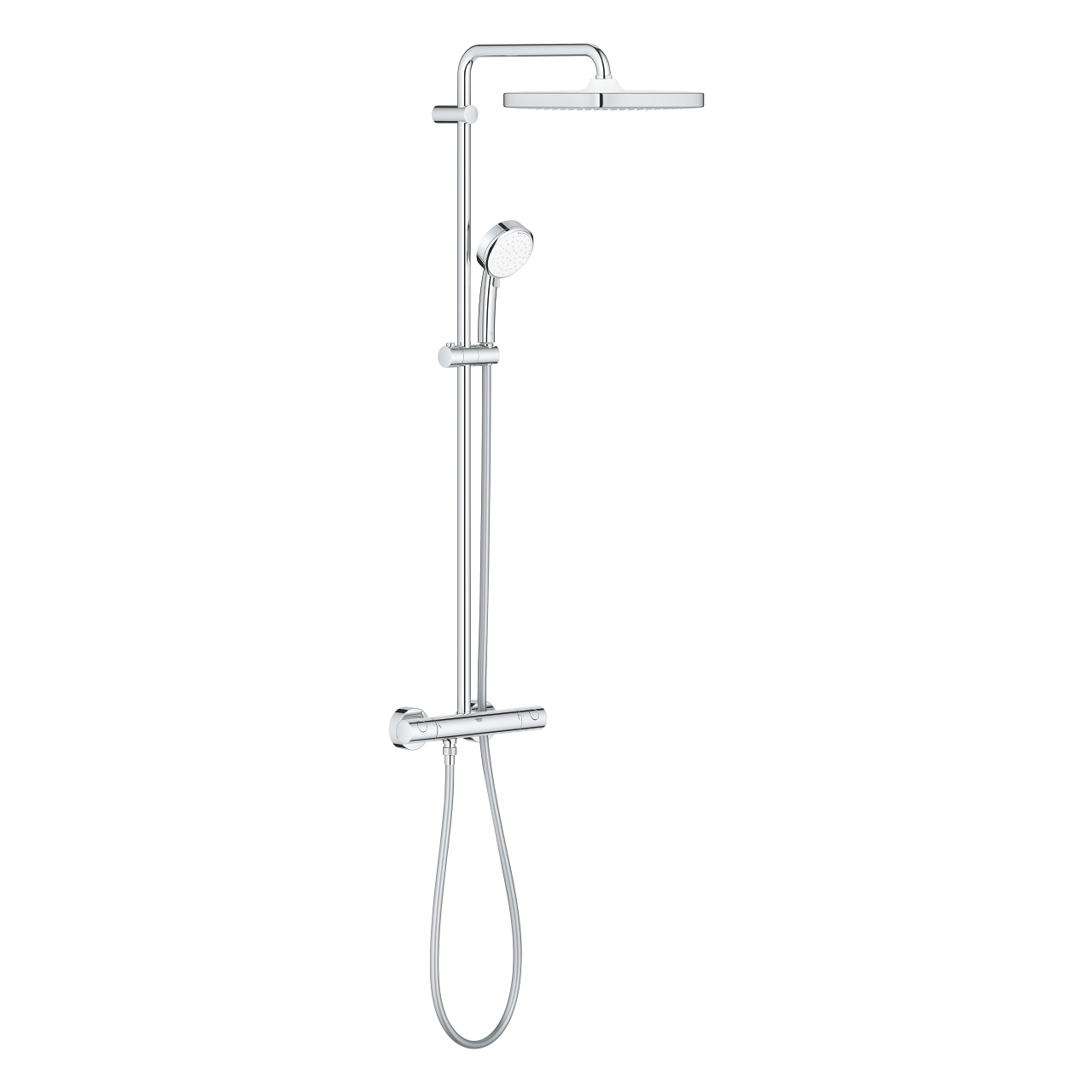 Душ система с термостатен смесител Grohe Tempesta Cosmopolitan System 250 Cube с фиксирана височина