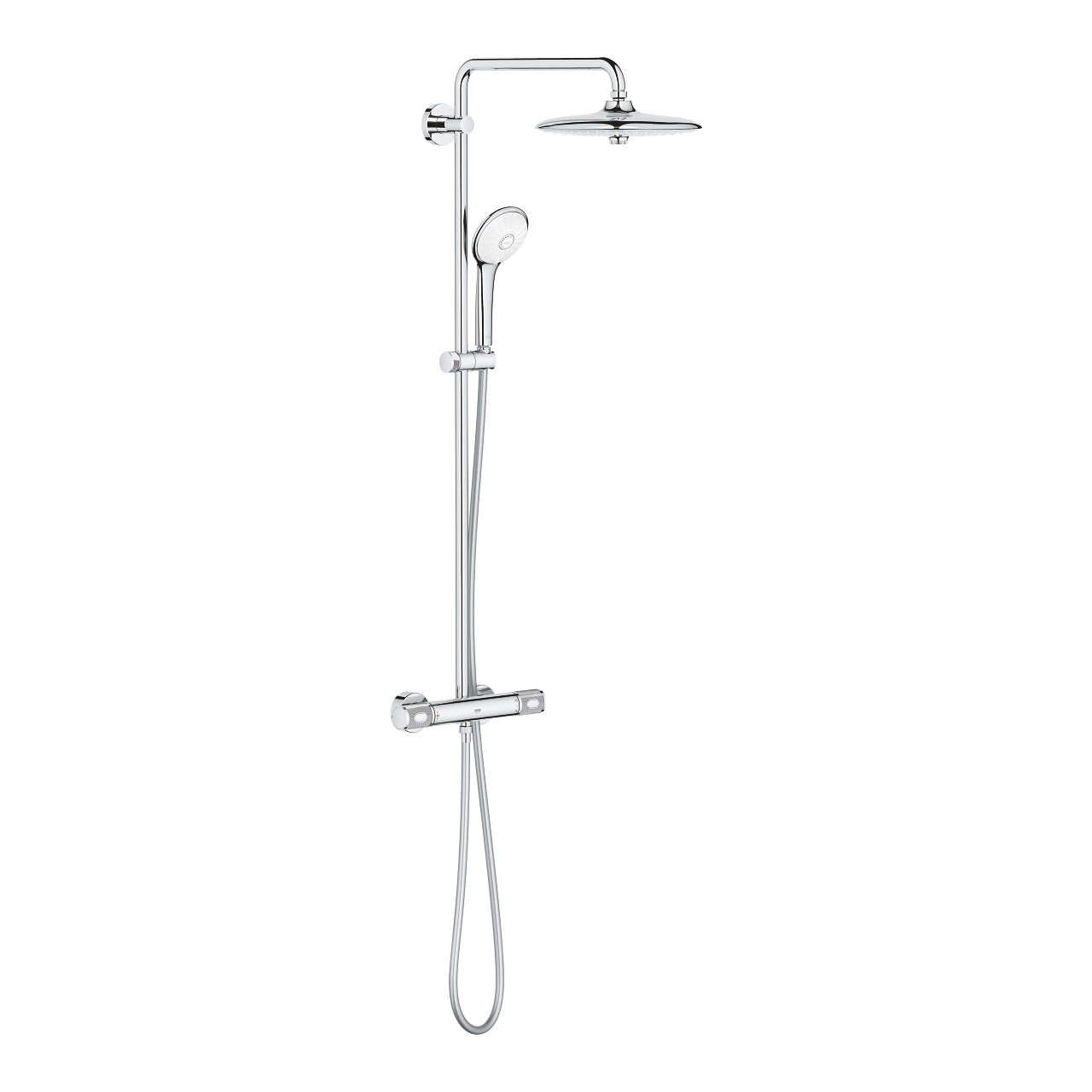 Душ система с термостатен смесител Euphoria 260 CoolTouch Grohe с фиксирана височина