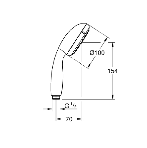 Ръчен душ Tempesta 100 Grohe