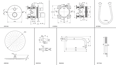 Комплект за вграждане Ceratherm T100 Ideal Standard