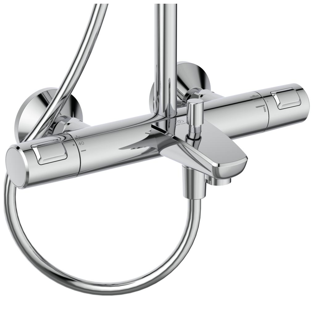 Душ система Ideal Standard Ceratherm T25 с термостатен смесител за вана/душ A7590AA