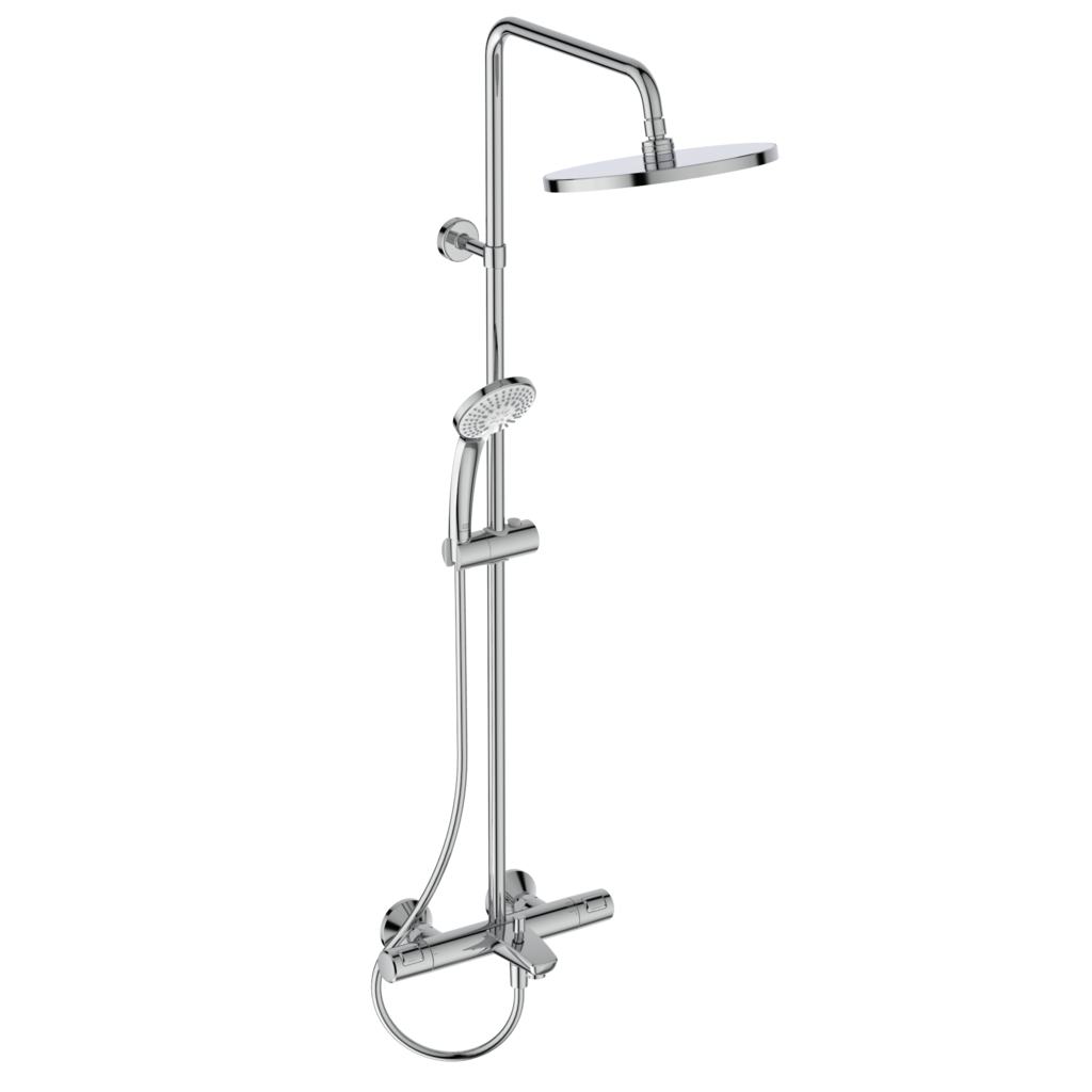 Душ система Ideal Standard Ceratherm T25 с термостатен смесител за вана/душ A7629AA