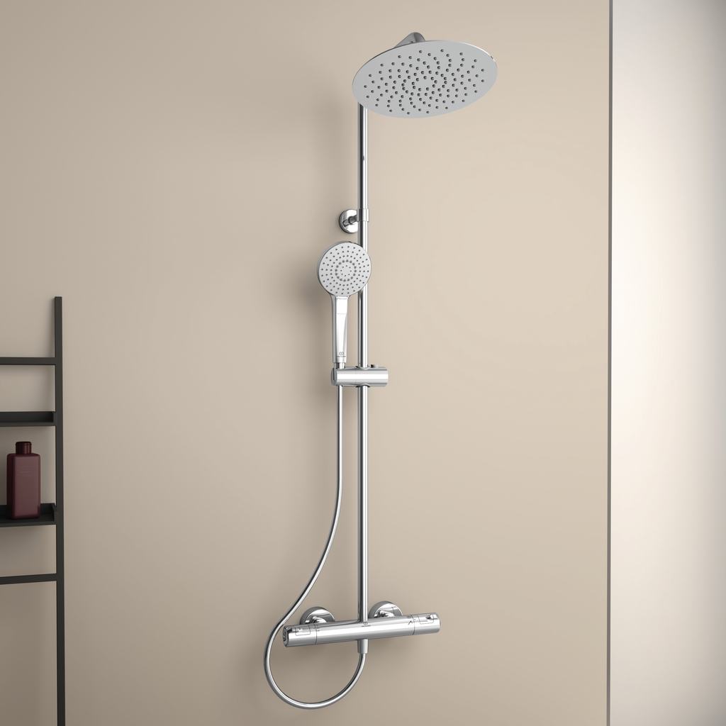 Душ система Ideal Standard Ceratherm T50 с термостатен смесител за душ A7565AA