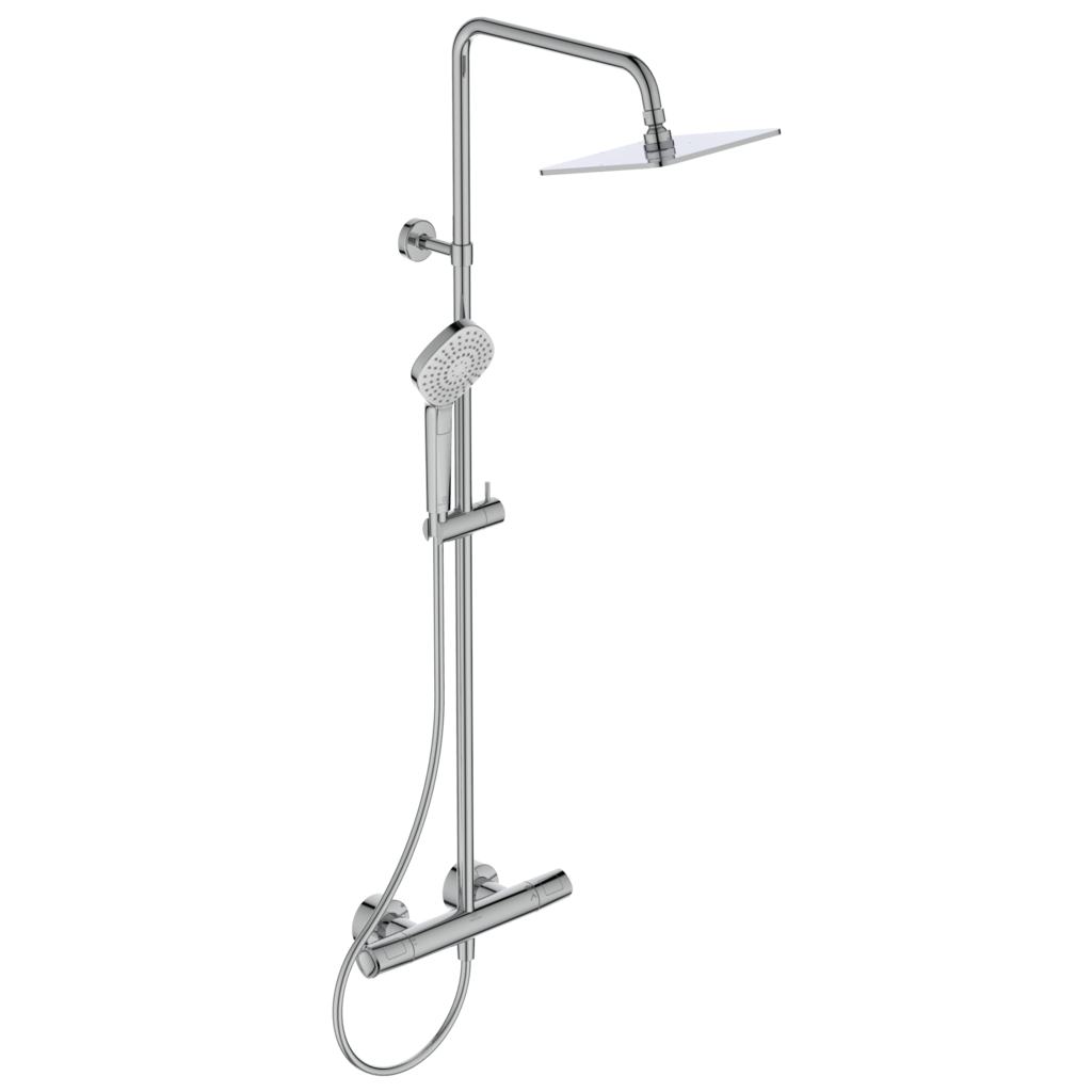 Душ система Ideal Standard Ceratherm T100 с термостатен смесител за душ A7240AA