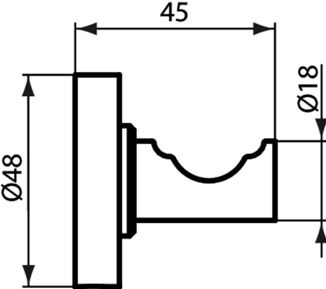 Закачалка единична IOM Ideal Standard