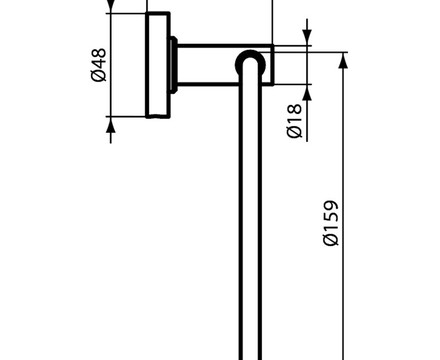 Закачалка за хавлия кръгла IOM Ideal Standard