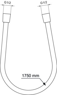 Шлаух 1750 mm Ideal Standard IdealFlex