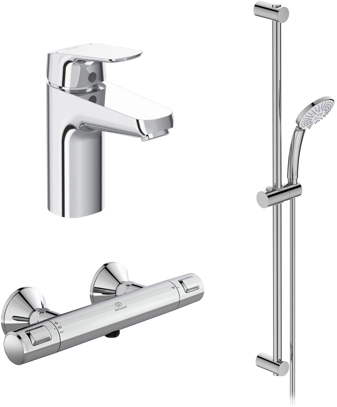 Комплект за баня 3 в 1 Ideal Standard Ceraflex и Ceratherm T25