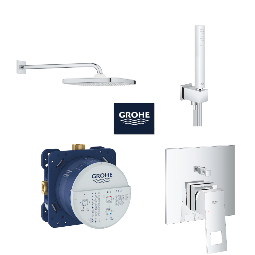 Комплект за вграждане за баня 4 в 1 Grohe Eurocube
