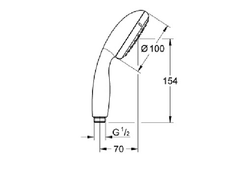 Ръчен душ Tempesta 100 Grohe 2 струи