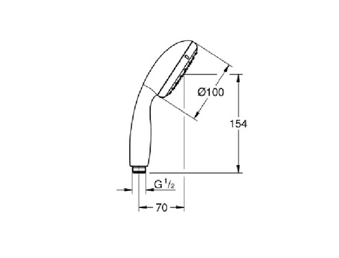 Ръчен душ Tempesta 100 Grohe