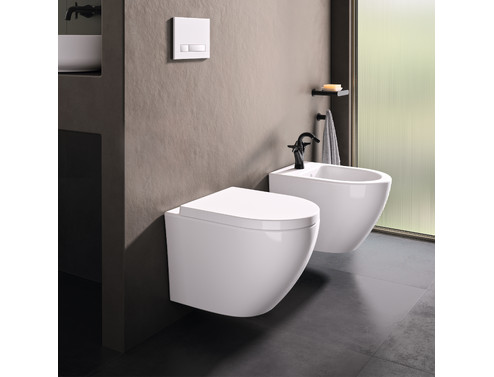 Окачена тоалетна чиния Doria Rimless Ramon Soler с капак soft close