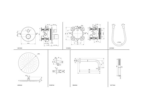 Комплект за вграждане Ceratherm T100 Ideal Standard