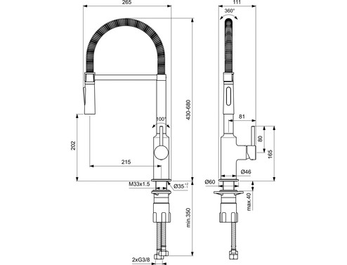 Смесител за кухня Ideal Standard Ceralook