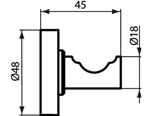 Закачалка единична IOM Ideal Standard