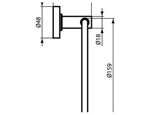 Закачалка за хавлия кръгла IOM Ideal Standard