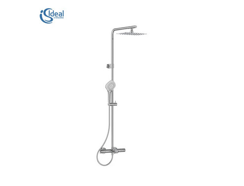 Душ система Ideal Standard Ceratherm T100 с термостатен смесител за вана/душ A7591AA с регулируема височина