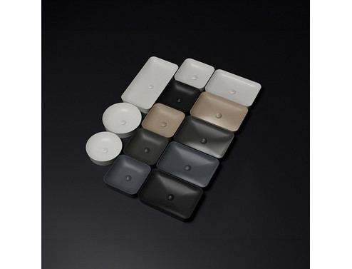 Умивалник върху плот Ultra CREAVIT 40х40 см антрацит