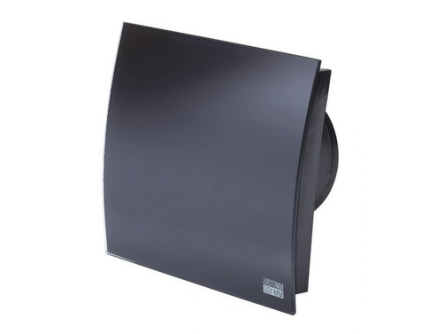 Вентилатор за баня MM-P/06 100/100 Стъкло овал черен мат