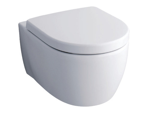 Комплект GEBERIT окачена тоалетна чиния Icon, структура за вграждане Duofix Sigma 12  и бутон  Sigma01 хром