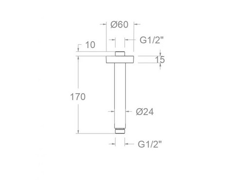 Душ рамо таванно 150 mm Ramon Soler